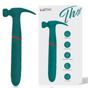 Vibrador martillo de Thor de 24 funciones marca Winyi en silicona médica, potente, recargable e impermeable, disponible en Panamá en Sex Shop La Casa de las Bromas